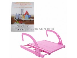 INSTALLATION FREE TELESCOPIC CLOTHES DRYING RACK 伸缩凉衣架(范围45CM到80CM)