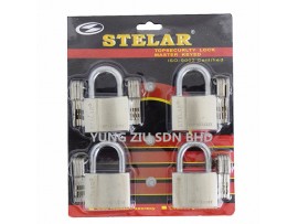 STBH504#4PCS 50MM STELAR pad lock