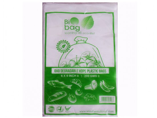 (200G)HM 6X9#6*9^HM PLASTIC BIOBAG(OXO DEGRADABLE HOPE PLASTIC BAGS)