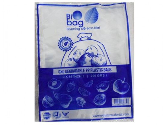 (150G)PP 9X14#9*14^PP PLASTIC BIOBAG (OXO DEGRADABLE HOPE PLASTIC BAGS)