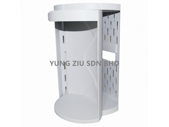 PLASTIC CORNER ROTATING STORAGE RACK