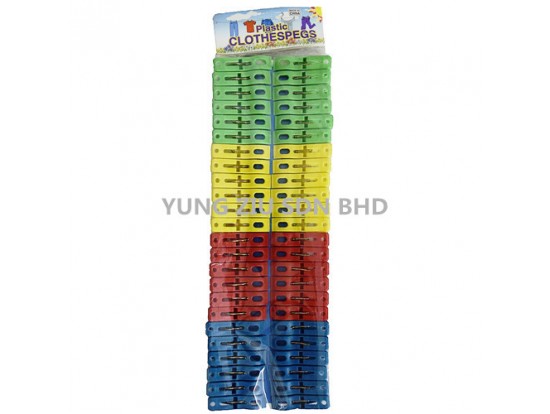 48PCS PLASTIC CURVE CLOTHES PIN