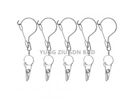 (5P/PACK) NON-MAGNETIC STAINLESS STEEL SINGLE HOOK