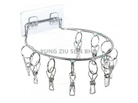 STAINLESS STEEL WALL HANGING ROUND SOCKS HANGER