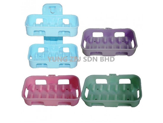 PLASTIC 2-LAYER SOAP HOLDER13*15CM