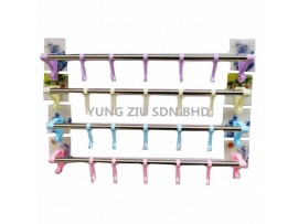 55CM 7 HOOK SINGLE TOWEL RACK