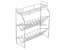 STAINLESS STEEL 3-LAYER STORAGE RACK 34.5*14*40CM