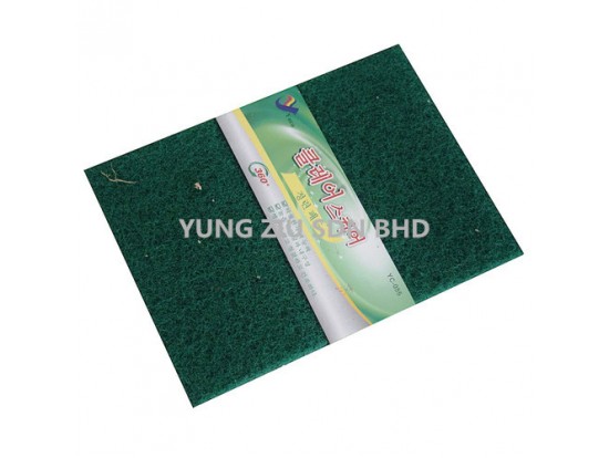 (1PCS) GREEN SCOURING SPONGE 20*15*0.8CM