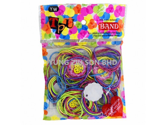 (1SET)100PCS HAIR BAND(YW TPU BAND)