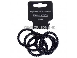 (1SET)6PCS HAIR ELASTICS