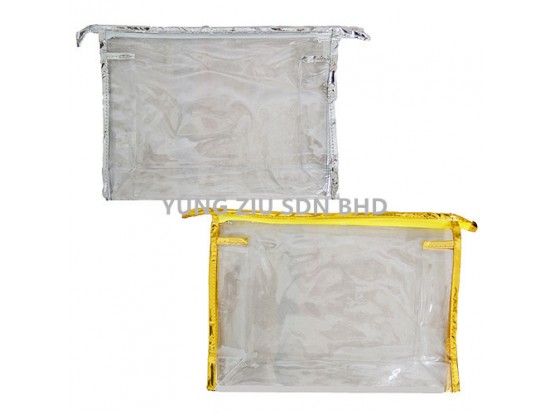 TRANSPARENT COLOR SIDE BAG(27*20*8CM)