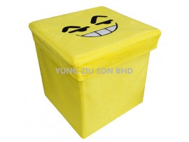 SMILEY STORAGE STOOL 29*29*31CM 