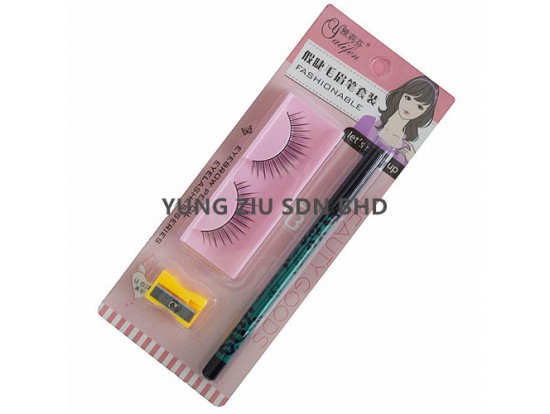 (1SET)FALSE EYELASH +EYEBROW PENCIL(YALIFEN)