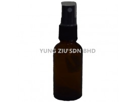 21#100ML BLACK GLASS SPRAY BOTTLE (14CM) (YB)