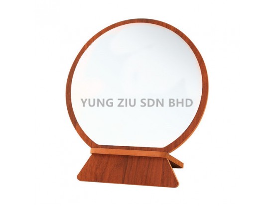 (1PCS)A-272#13.8*20CM ELLIPTICAL CRAFT WOOD MIRROR