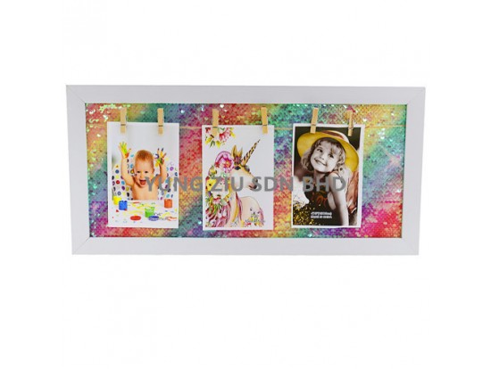 24*49CM CLIP SEQUIN PHOTO FRAME