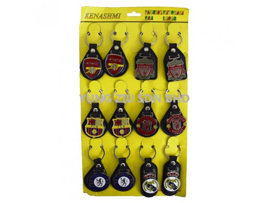 (12P/CARD)FOOTBALL CLUB KEY CHAIN (KENASHMI)