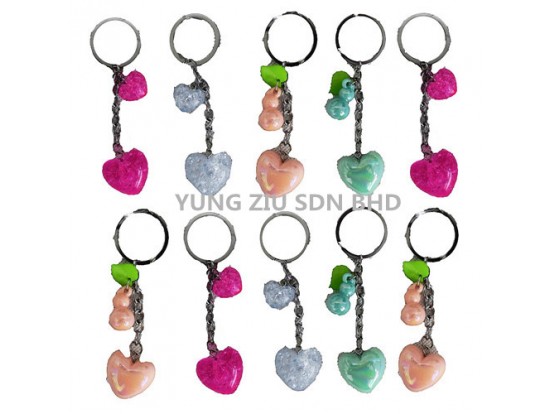 (10P/PACK)GJ0910#KEY CHAIN(GOURD /LOVE)