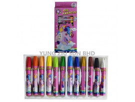 3012#12 COLOR OIL PASTELS(UNICORN)