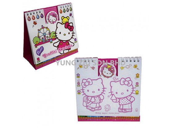 JQ-6998#COLORING WITH STICKERS BOOK