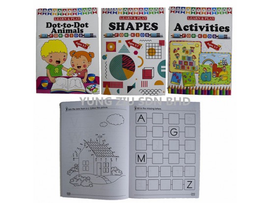 JQ-3180#DOT TO DOT ANIMALS BOOK