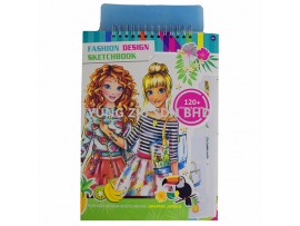 201-120#FASHION DESIGN SKETCHBOOK(18.5*25.5CM)