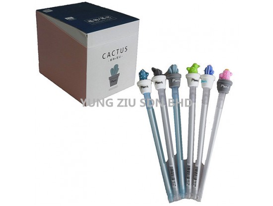 (48PCS/BOX)KK-6886#0.5MM GEL PEN (CACTUS)(KUKI)