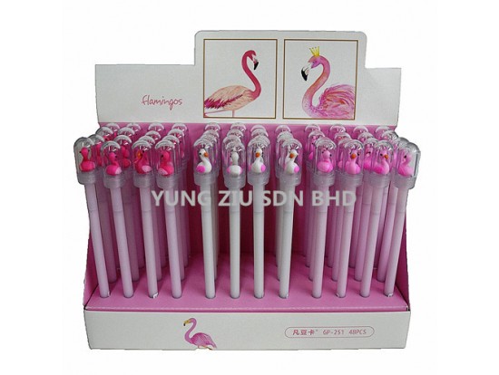 (48PCS/BOX)GP-251#0.5MM GEL PEN(FLAMINGOS)