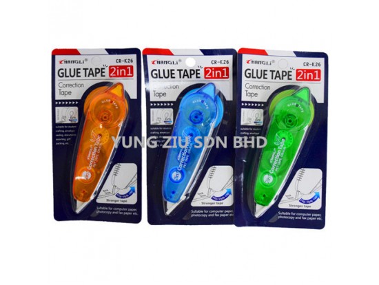 CR-K26#5MM/8MM 2IN 1 CORRECTION TAPE(CHANGLI)