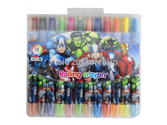 1011W#12 COLOR ROLLING CRAYON(AVENGERS)