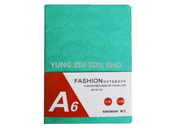 50-36#A6 NOTEBOOK(80G 120PAGES)(SHENSHI)10.7*14.5CM