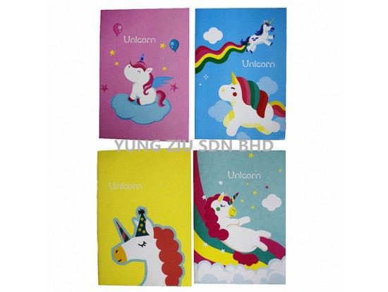 AA32-1756#32K NOTEBOOK(UNICORN)14*20CM