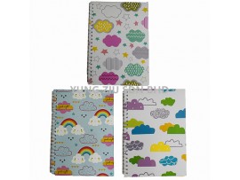 DA32-5001#32K COLORED CLOUDS NOTEBOOK 14.5*20.5CM