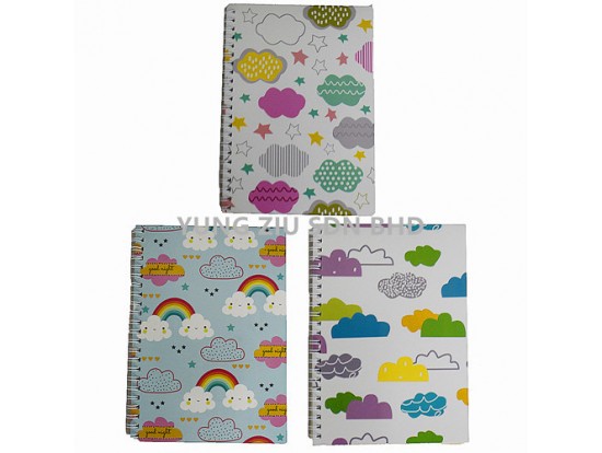 DA32-5001#32K COLORED CLOUDS NOTEBOOK 14.5*20.5CM