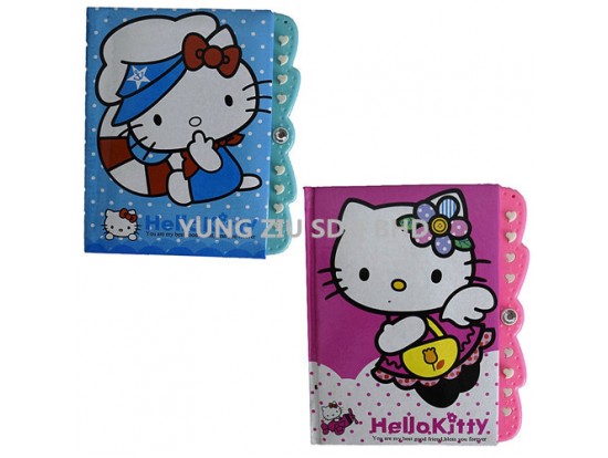 64K-MS05276#KT DIARY WITH PASSWORD LOCK(HELLO KITTY)