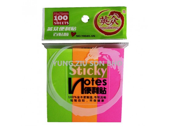 Y654-5N#3P*25*75MM STICKY NOTES(Y654H-5N)