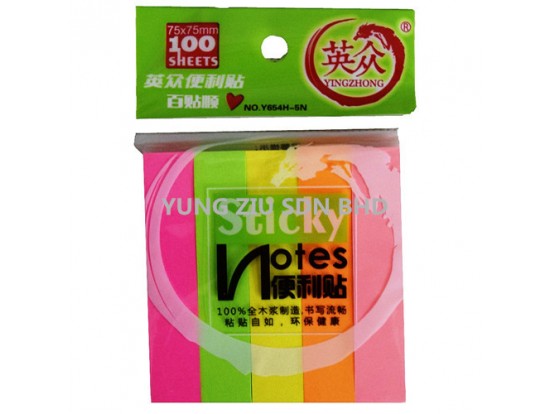 Y654H#5P*15*75MM STICKY NOTED