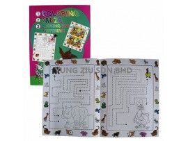 MG-1#COLORING MAZE BOOK