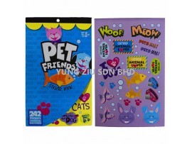 242 STICKERS STICKER BOOK (PET FRIENDS)