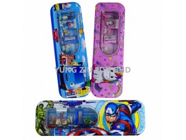 KT-6610#5PCS CARTOON PENCIL CASES SET 20.5*6.5*3CM